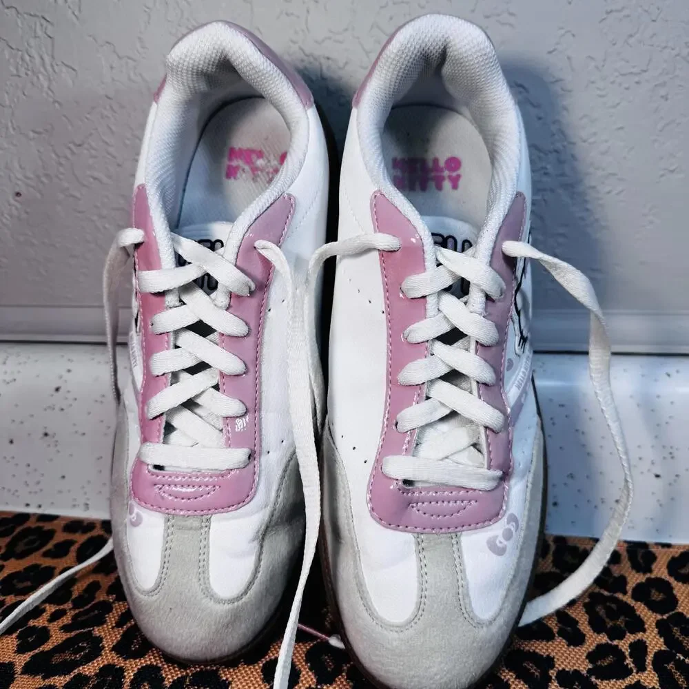 Hello Kitty White and Pink Casual Sneakers Size 9 - Picture 7 of 9